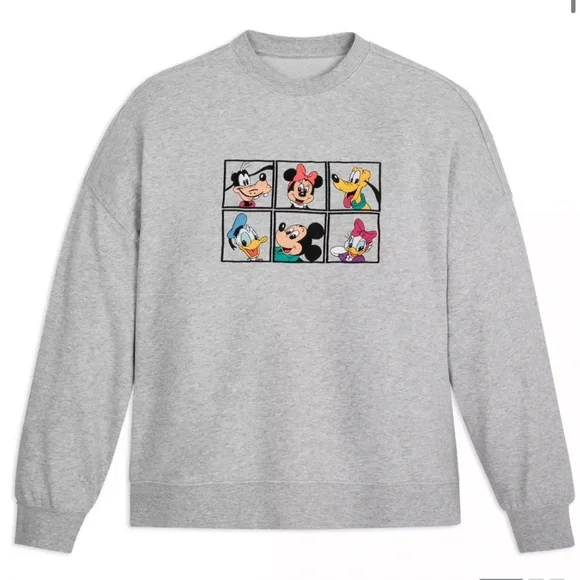 (SOLD) Mickey and Friends Crewneck Sweatshirt - Women’s Large - Picture 2 of 5